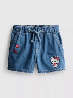 1,5-8 años | Pantalones cortos de mezclilla de Hello Kitty
