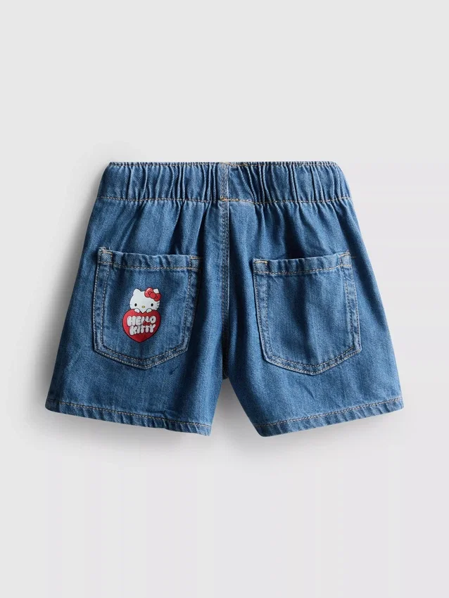 1,5-8 años | Pantalones cortos de mezclilla de Hello Kitty