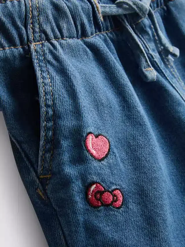 1,5-8 años | Pantalones cortos de mezclilla de Hello Kitty