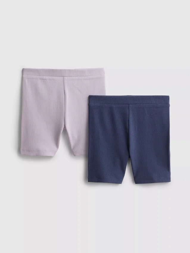 1,5-8 años | Paquete de 2 pantalones cortos de ciclismo acanalados