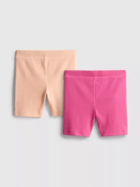 1,5-8 años | Paquete de 2 pantalones cortos de ciclismo acanalados