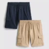 1,5-8 años | Paquete de 2 pantalones cortos tipo cargo