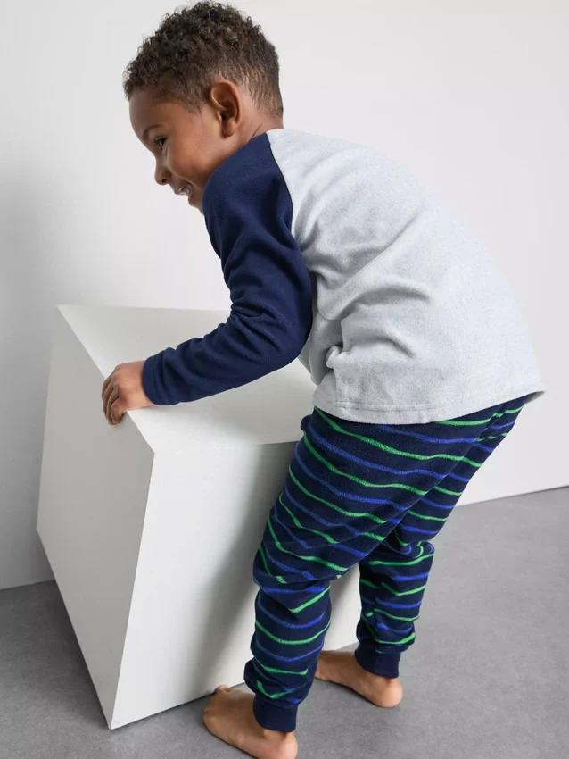 1,5-8 años | pijama de felpa con estampado de dinosaurios