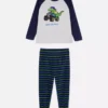 1,5-8 años | pijama de felpa con estampado de dinosaurios