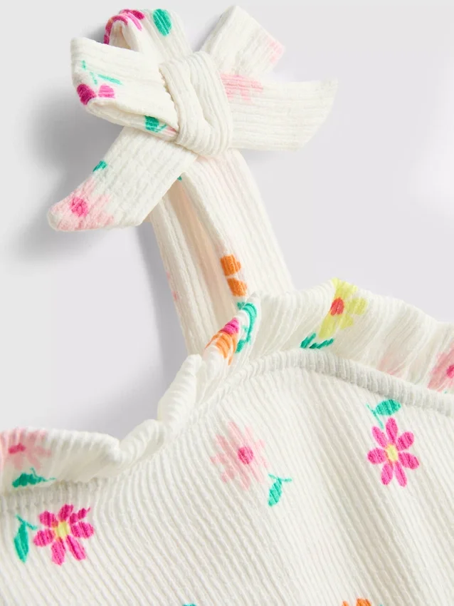 1,5-8 años | vestido con textura arrugada