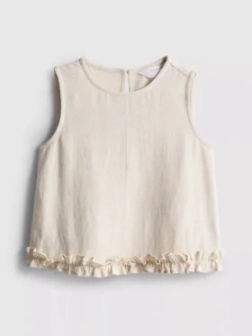 1,5-9 años | Blusa sin mangas con volantes