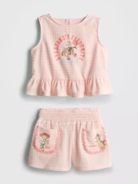 1,5-9 años | Conjunto de blusa con peplum y pantalones cortos de Toy Story de Disney·Pixar