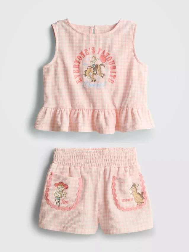 1,5-9 años | Conjunto de blusa con peplum y pantalones cortos de Toy Story de Disney·Pixar