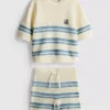 1,5-9 años | Conjunto de blusa de punto y pantalones cortos