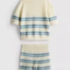1,5-9 años | Conjunto de blusa de punto y pantalones cortos