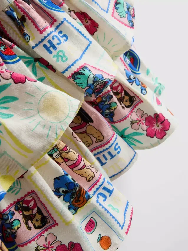 1,5-9 años | Conjunto de blusa de Stitch de Disney y falda Rara