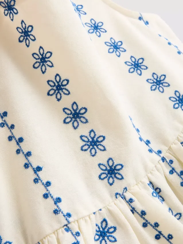 1,5-9 años | Conjunto de blusa y pantalones cortos bordados