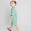 1,5-9 años | Conjunto de camisa a rayas y pantalones cortos