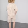 1,5-9 años | Conjunto de camisa a rayas y pantalones cortos