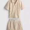 1,5-9 años | Conjunto de camisa a rayas y pantalones cortos