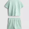 1,5-9 años | Conjunto de camisa a rayas y pantalones cortos