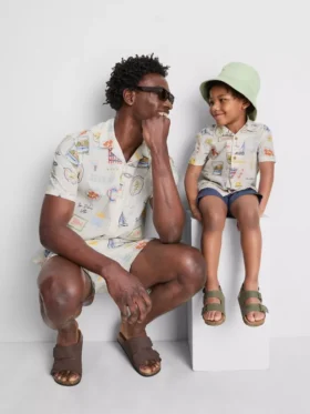 1,5-9 años | Conjunto de camisa estampada y pantalones cortos