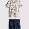 1,5-9 años | Conjunto de camisa estampada y pantalones cortos
