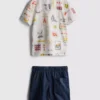 1,5-9 años | Conjunto de camisa estampada y pantalones cortos