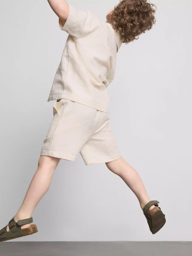 1,5-9 años | Conjunto de camisa y pantalones cortos bordados