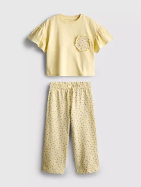 1,5-9 años | Conjunto de camiseta con volantes y pantalones