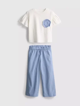 1,5-9 años | Conjunto de camiseta con volantes y pantalones
