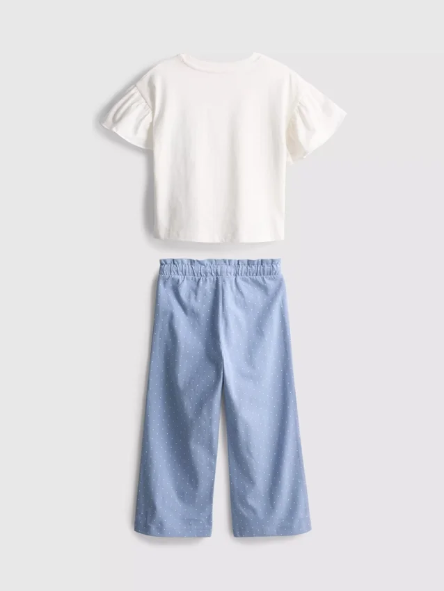1,5-9 años | Conjunto de camiseta con volantes y pantalones