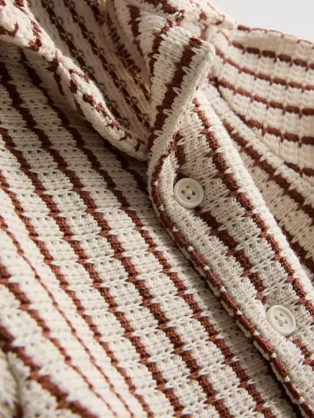1,5-9 años | Conjunto de camiseta de punto a rayas y pantalones cortos