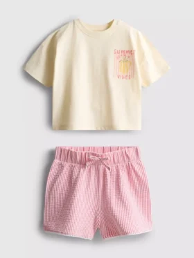 1,5-9 años | Conjunto de camiseta holgada y pantalones cortos