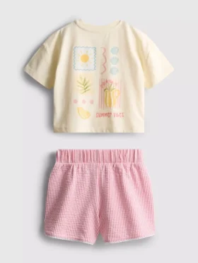 1,5-9 años | Conjunto de camiseta holgada y pantalones cortos