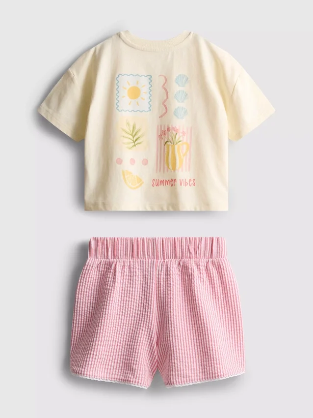 1,5-9 años | Conjunto de camiseta holgada y pantalones cortos