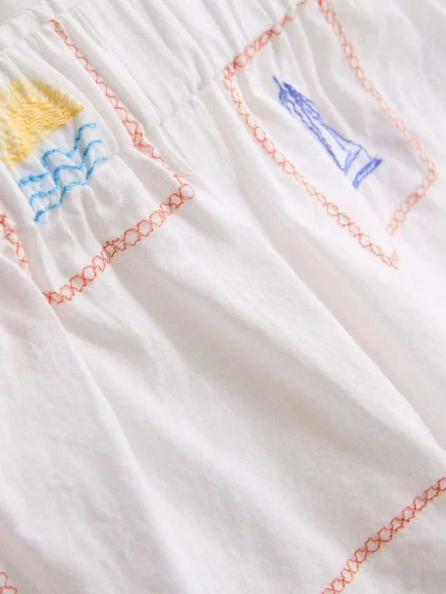 1,5-9 años | Conjunto de camiseta sin mangas y pantalones cortos bordados