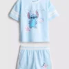 1,5-9 años | Conjunto de camiseta y pantalones cortos de Stitch de Disney