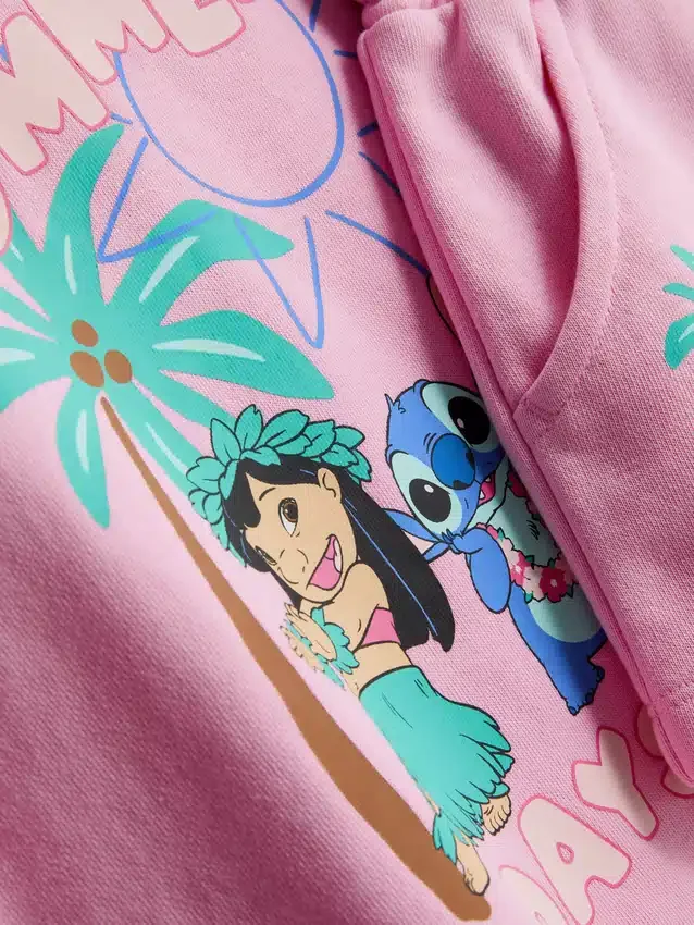 1,5-9 años | Conjunto de camiseta y pantalones cortos de Stitch de Disney