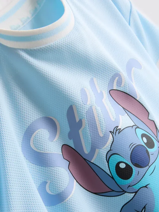 1,5-9 años | Conjunto de camiseta y pantalones cortos de Stitch de Disney