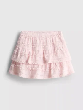 1,5-9 años | Falda-pantalón con volantes y ribete de encaje