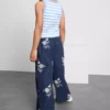 1,5-9 años | pantalones con bordado floral