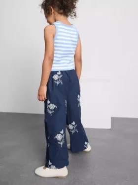 1,5-9 años | pantalones con bordado floral