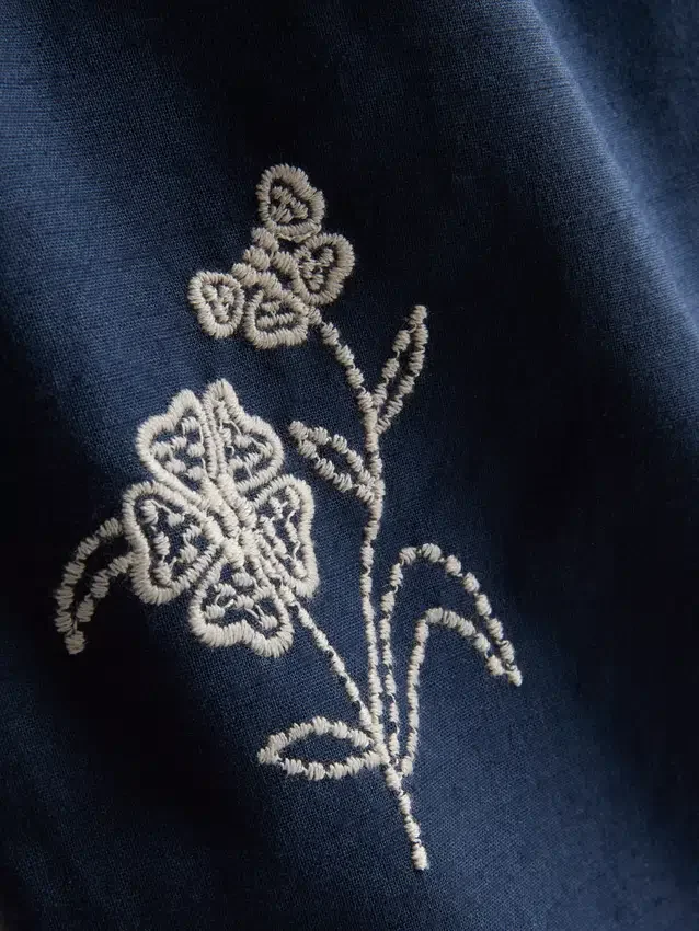 1,5-9 años | pantalones con bordado floral