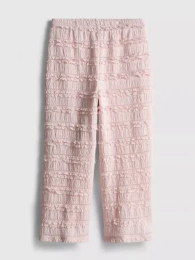 1,5-9 años | Pantalones con volantes y textura arrugada