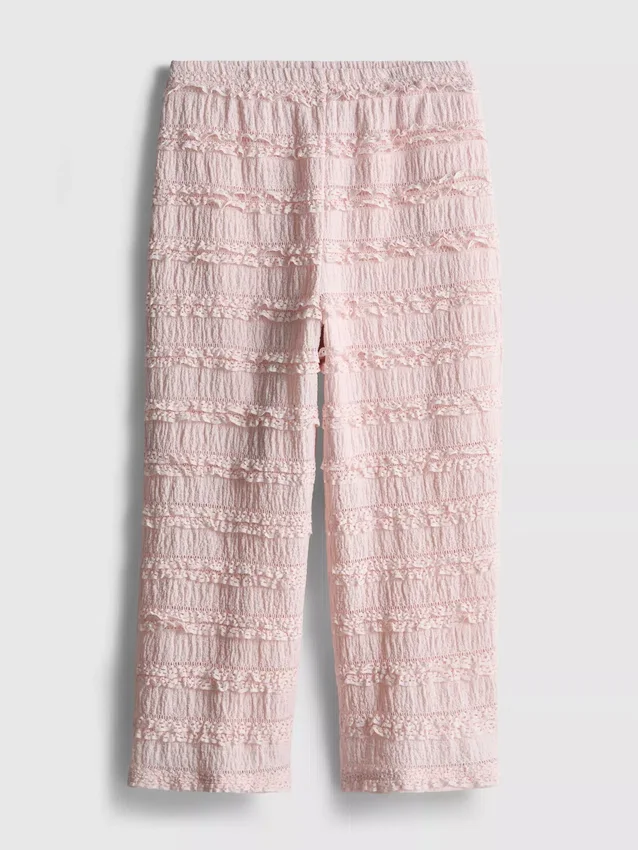 1,5-9 años | Pantalones con volantes y textura arrugada