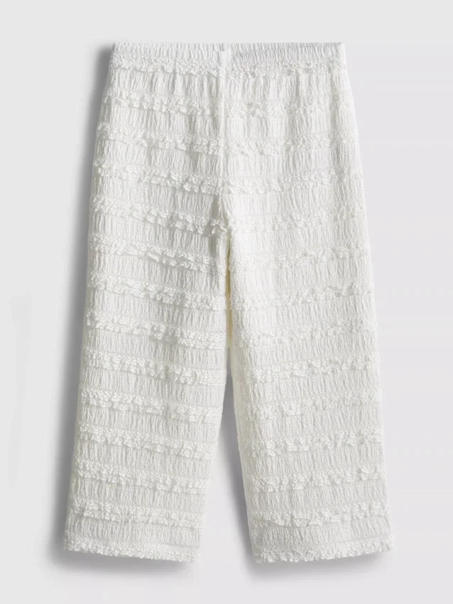 1,5-9 años | Pantalones con volantes y textura arrugada