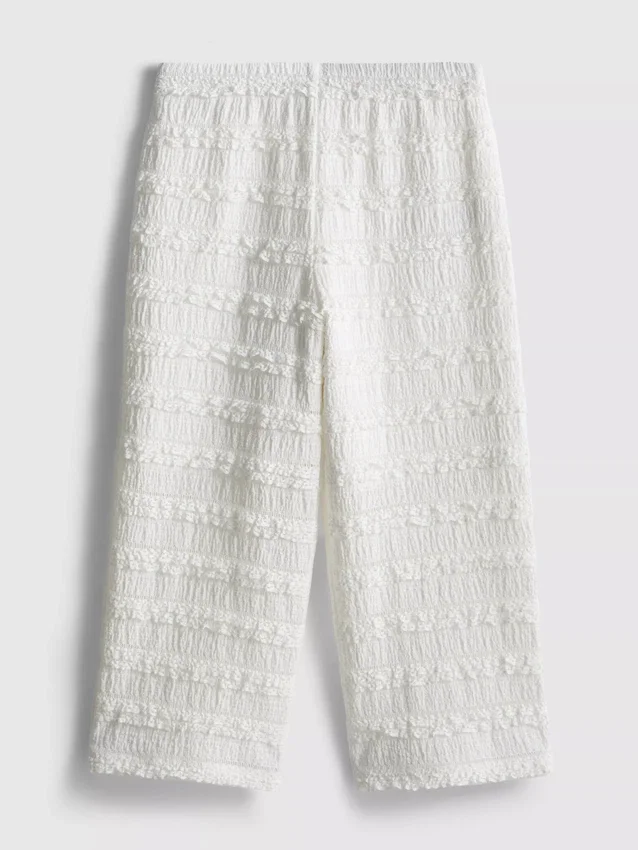 1,5-9 años | Pantalones con volantes y textura arrugada