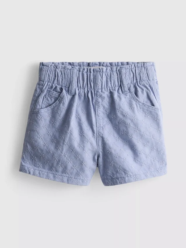 1,5-9 años | pantalones cortos de mezclilla con corte paperbag