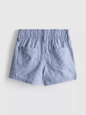1,5-9 años | pantalones cortos de mezclilla con corte paperbag