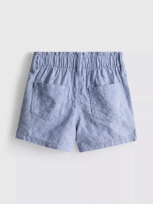 1,5-9 años | pantalones cortos de mezclilla con corte paperbag