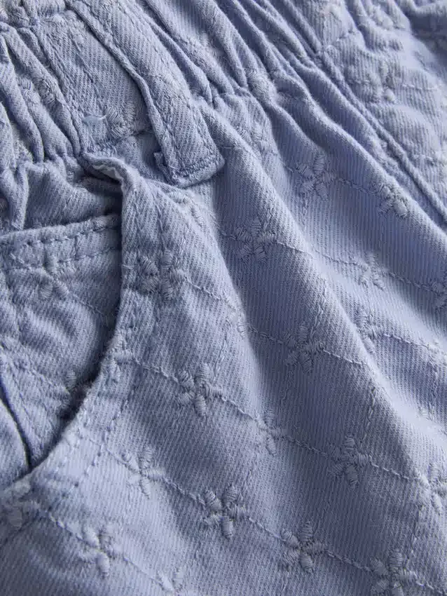 1,5-9 años | pantalones cortos de mezclilla con corte paperbag