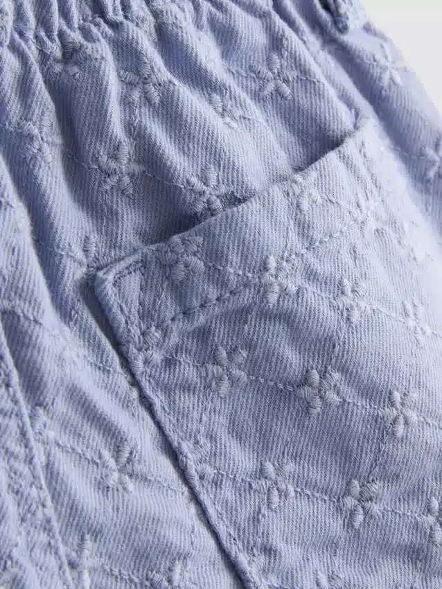 1,5-9 años | pantalones cortos de mezclilla con corte paperbag