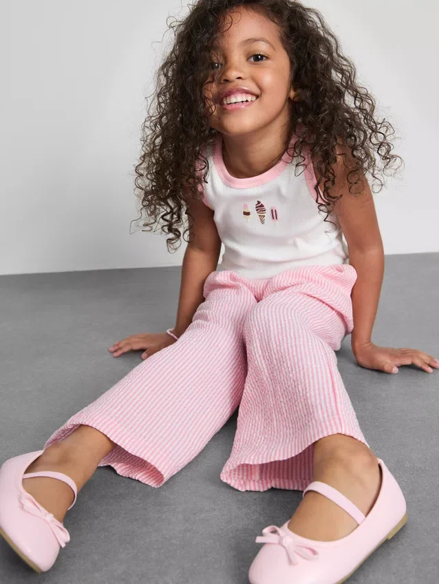 1,5-9 años | Pantalones de seersucker a rayas