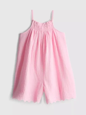 1,5-9 años | Pijama bordado con ribete festoneado